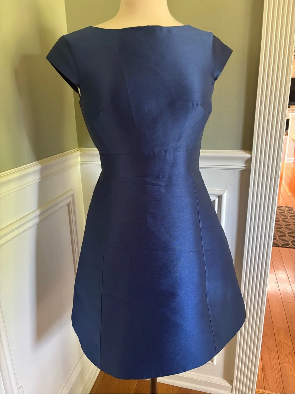 kate spade Navy Fit-and-Flare Cap Sleeve Mini Dress